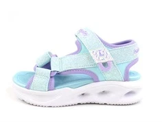 Skechers sandal lyseblå/lavendel glimmer med blink